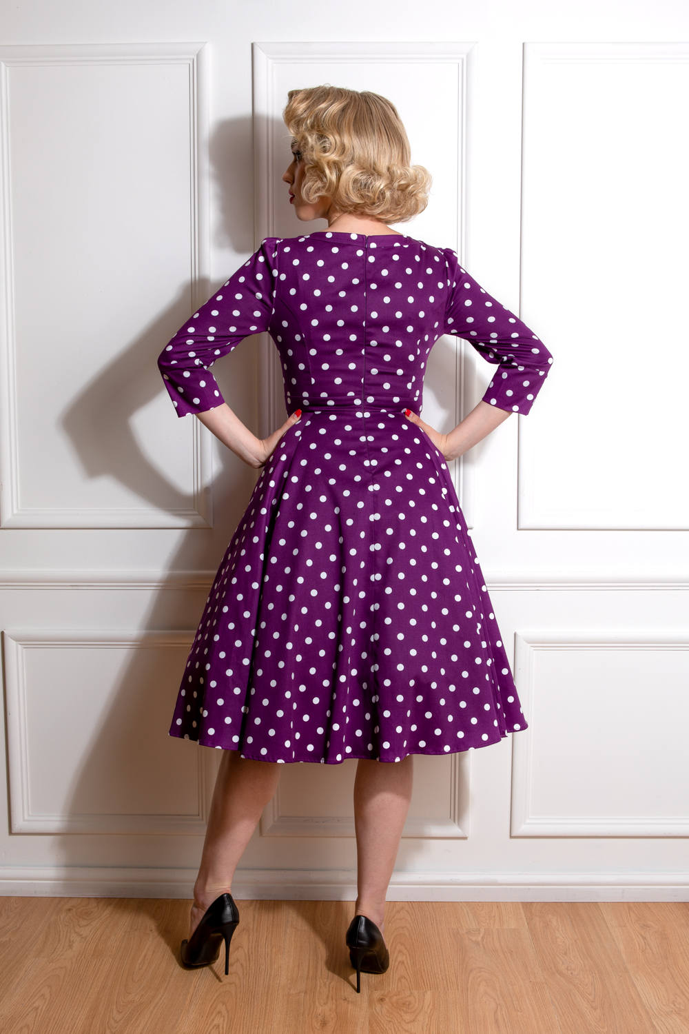 Madalyn Polka Dot Swing Dress